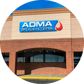 Exterior photo of an ADMA BioCenters location